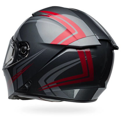 BELL LITHIUM JETSTREAM GREY/RED  HELMET