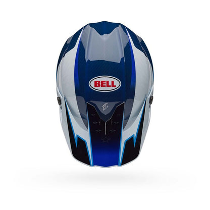 BELL MOTO-10 SPHR TOMAC 25 BLUE/WHITE  HELMET