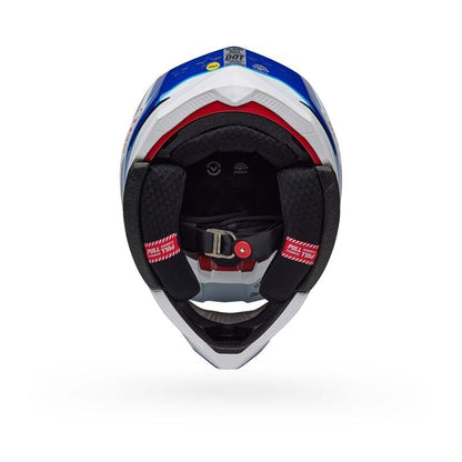 BELL MOTO-10 SPHR TOMAC 25 BLUE/WHITE  HELMET