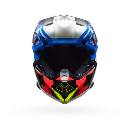 BELL MOTO-10 SPHR PC 25 BLUE/WHITE  HELMET