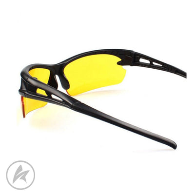 Shark Leathers - Night Vision Driving/Riding Glasses [Yellow Lens] - Shark Leathers