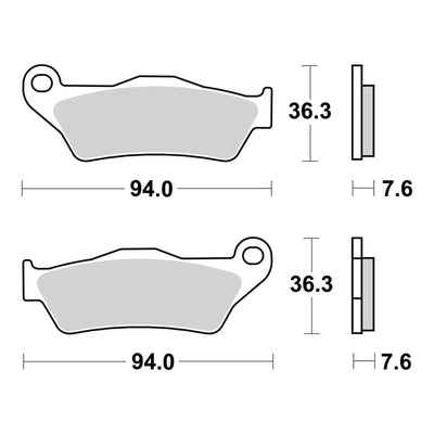 Brembo Upgrade Brake Pad Sinter Front 07BB04SX