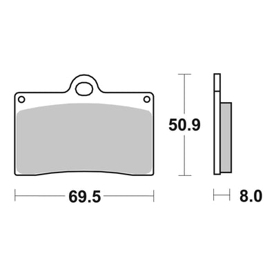 Brembo Upgrade Brake Pad Carbon Ceramic Front 07BB15RC