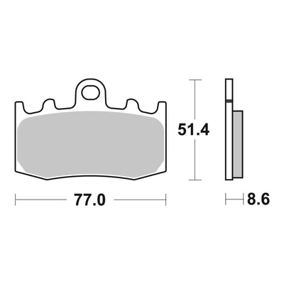 Brembo Prime Brake Pad Sinter Front 07BB26SA