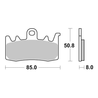 Brembo Prime Brake Pad Sinter Front 07BB38SA