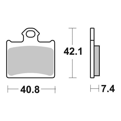 Brembo Prime Brake Pad Sinter Rear 07GR16SD