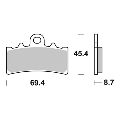 Brembo Xtra Brake Pad Sinter Front 07GR18SR