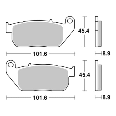 Brembo Prime Brake Pad Sinter Front 07HD13SA