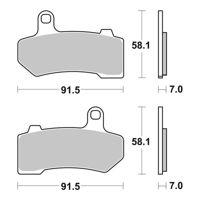 Brembo Prime Brake Pad Sinter Front 07HD17SA