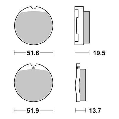 Brembo Prime Brake Pad Carbon Ceramic Front 07HO0130