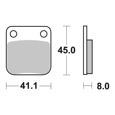 Brembo Prime Brake Pad Sinter Front 07HO09SD