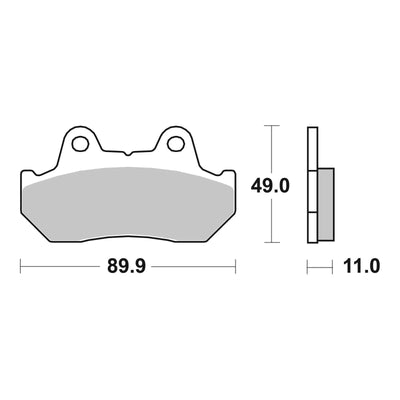 Brembo Prime Brake Pad Sinter Rear 07HO10SP