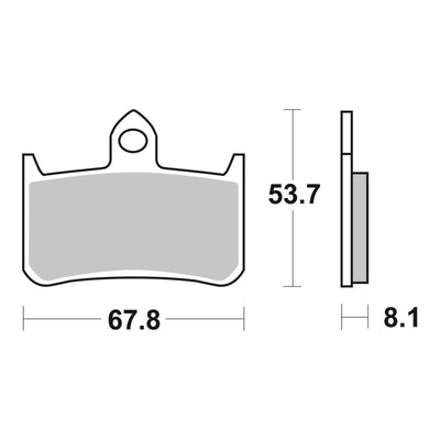 Brembo Prime Brake Pad Sinter Front 07HO28SA