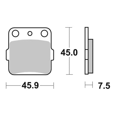 Brembo Upgrade Brake Pad Sinter Front 07HO32SX