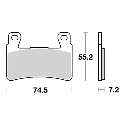 Brembo Prime Brake Pad Sinter Front 07HO45SA
