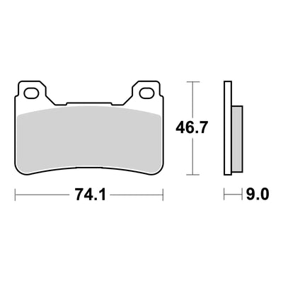 Brembo Xtra Brake Pad Sinter Front 07HO50SR