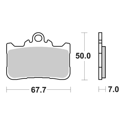 Brembo Prime Brake Pad Sinter Front 07HO72SA