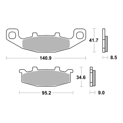 Brembo Prime Brake Pad Sinter Front 07KA09SA