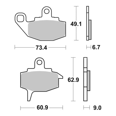 Brembo Prime Brake Pad Carbon Ceramic Front 07KA10TT
