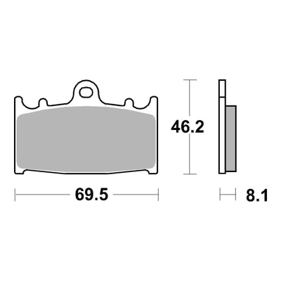 Brembo Prime Brake Pad Sinter Front 07KA13SA