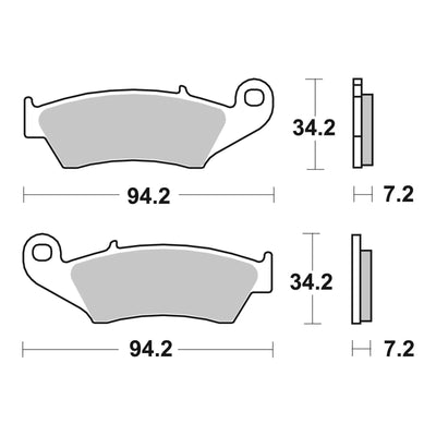 Brembo Upgrade Brake Pad Sinter Front 07KA17SX