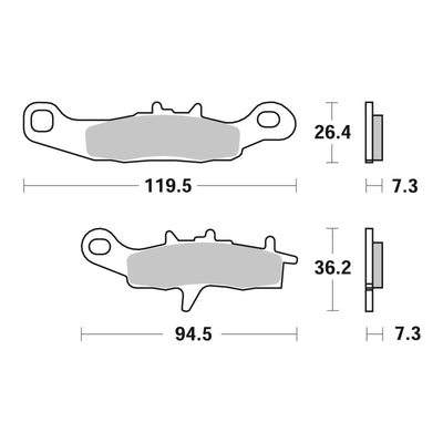 Brembo Prime Brake Pad Sinter Front 07KA22SD