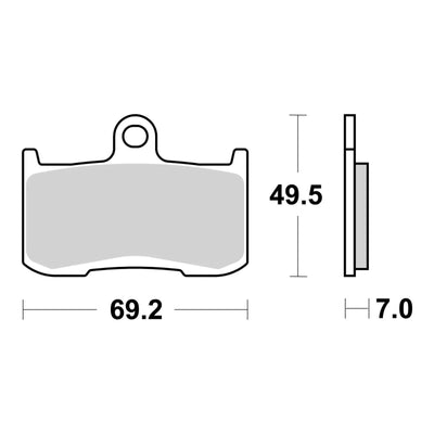 Brembo Prime Brake Pad Sinter Front 07KA23SA
