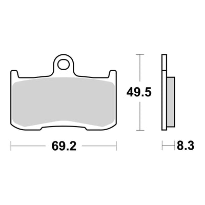 Brembo Xtra Brake Pad Sinter Front 07KA23SR