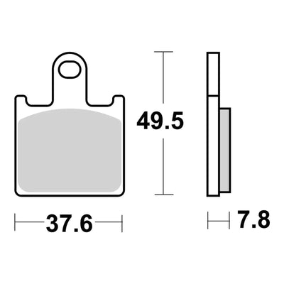 Brembo Prime Brake Pad Sinter Front 07KA28SA
