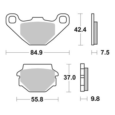 Brembo Prime Brake Pad Sinter Front 07KS04SD