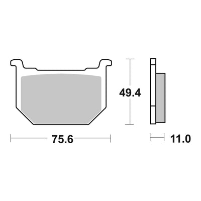 Brembo Prime Brake Pad Carbon Ceramic Front 07SU0312
