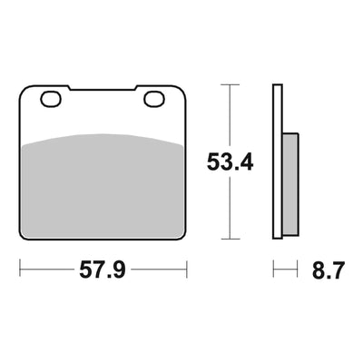 Brembo Prime Brake Pad Sinter Front 07SU06SA