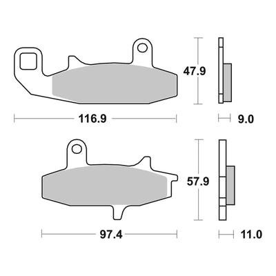 Brembo Prime Brake Pad Sinter Front 07SU15SA