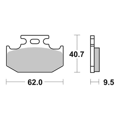 Brembo Prime Brake Pad Sinter Rear 07SU18SD
