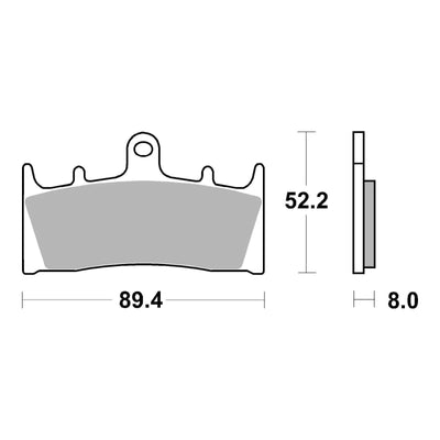 Brembo Prime Brake Pad Sinter Front 07SU19SA