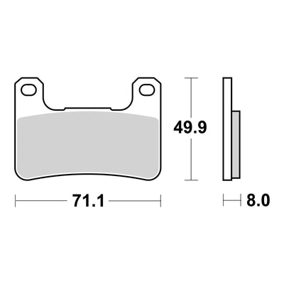 Brembo Prime Brake Pad Sinter Front 07SU27SA