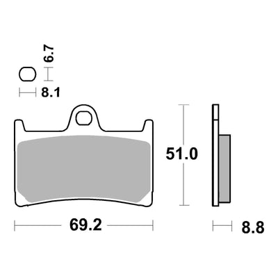 Brembo Prime Brake Pad Sinter Front 07YA23SA