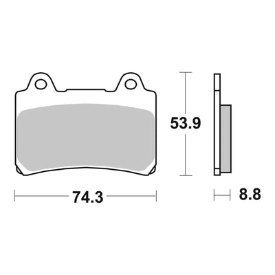 Brembo Prime Brake Pad Sinter Front 07YA35SA