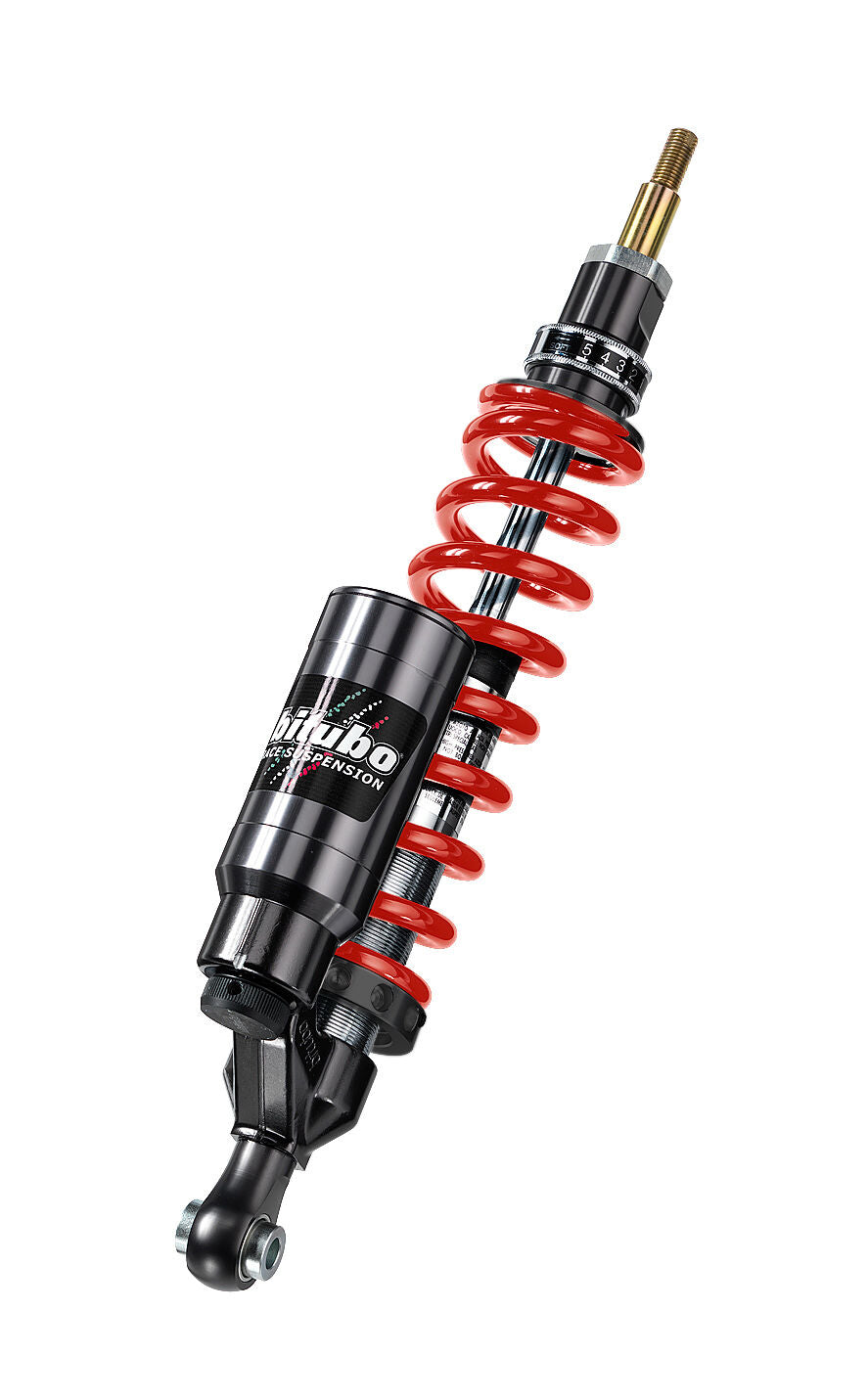 Bitubo WAT11 - Front Mono Shock - Red Spring [Adjustable: Preload, Rebound, Compression, Length]