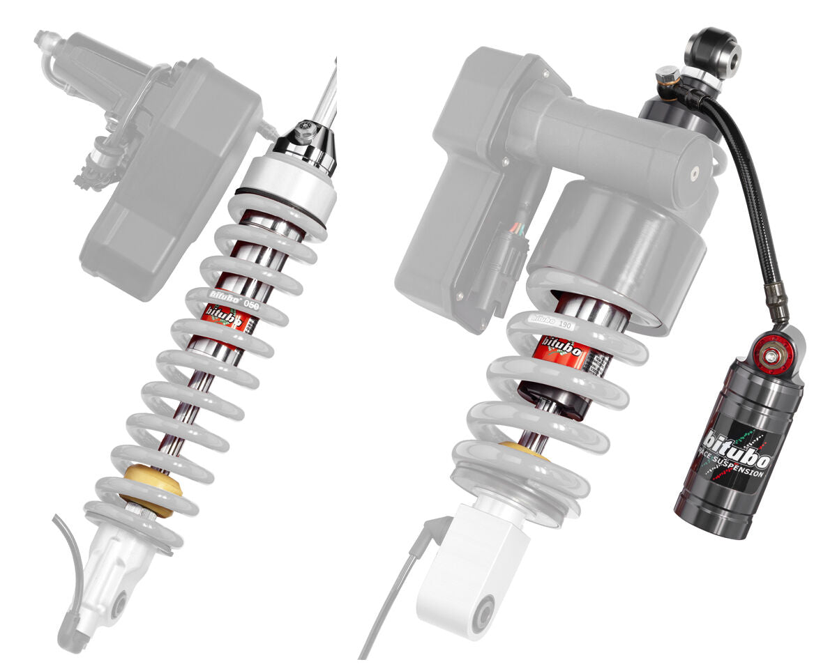 Bitubo VKU00 - Front & Rear Mono Shock Kit - No Spring [Adjustable: Preload, Rebound, High & Low Compression]