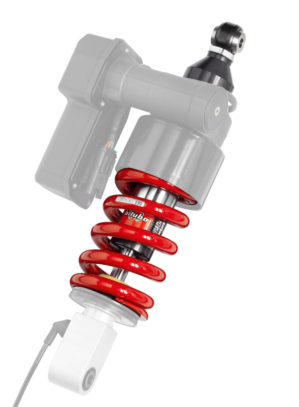 Bitubo VXE91 - Rear Mono Shock - Red Spring [Adjustable: Preload, Rebound]