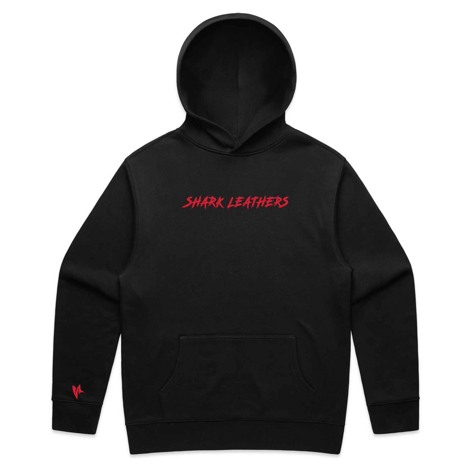 Shark Base Hoodie - Black/Red