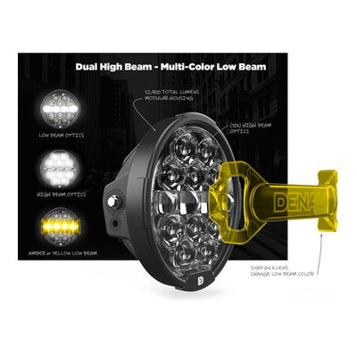 Denali D-14 Destroyer DOT/SAE ECE Modular Headlight (Single)