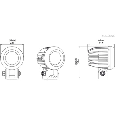 Denali D2 LED Light Pod - DataDim™ Technology - Single