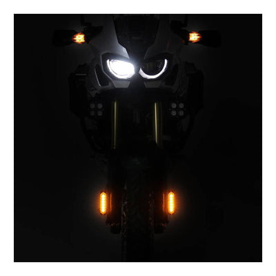 Denali DRL Amber Day Running Lights with Offset Mount Kit - Pair