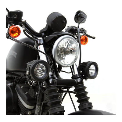 Denali Driving Light Mount - Articulating Bar Clamp 39mm-49mm - Black