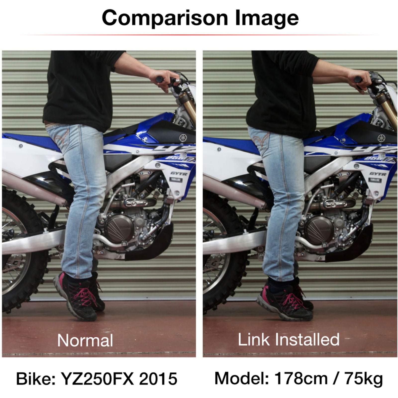 Zeta RSL Low Down Link -27mm - Husqvarna TE / FE ('24-) - Honda Blue