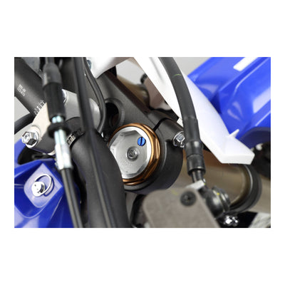 Zeta Front Fork Air Valve Cap Screws for KYB / Showa (2 Pack) - Blue