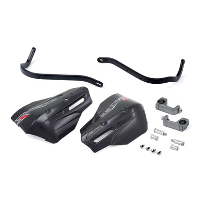 Zeta Armour XC-Pro Handguard Kit for 28.6mm Handlebars with U-Clamp - Black / Bl