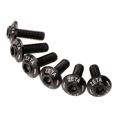 Zeta Screen Bolt Set - Black (6 Piece)